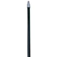 HANDLE WOOD 60" THREADED PLASTIC TIP BK 12/CS